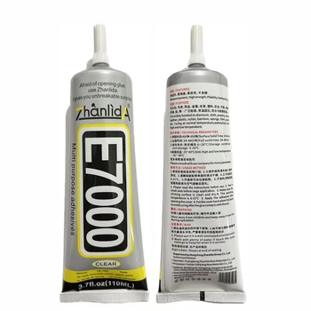 Zhanlida E7000 Clear Contact Adhesive With Precision Applicator Tip - 110ml E7000 Glue Adhesive