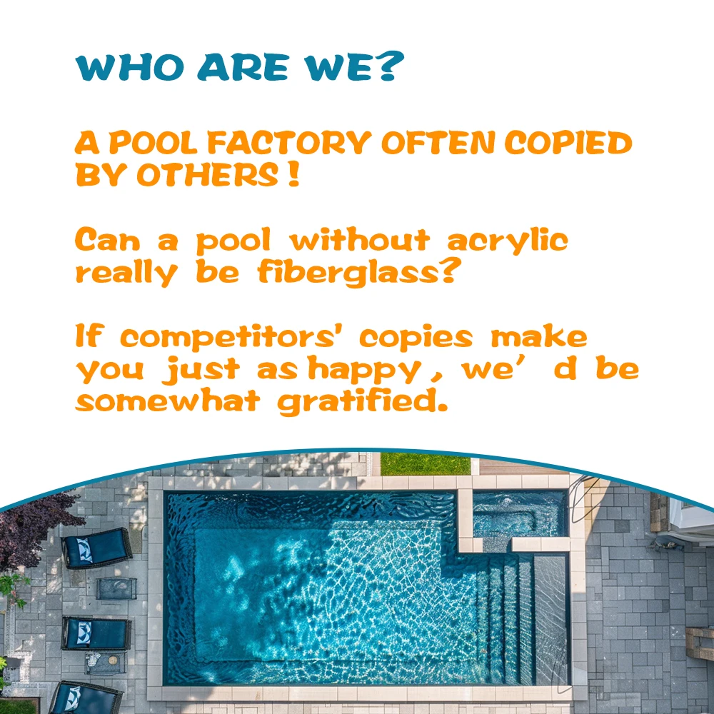 Splendid Customized Large Fiberglass Swimming Pools Luxurious Outdoor Spas for Commercial Family Use Pool Tools & Accessories