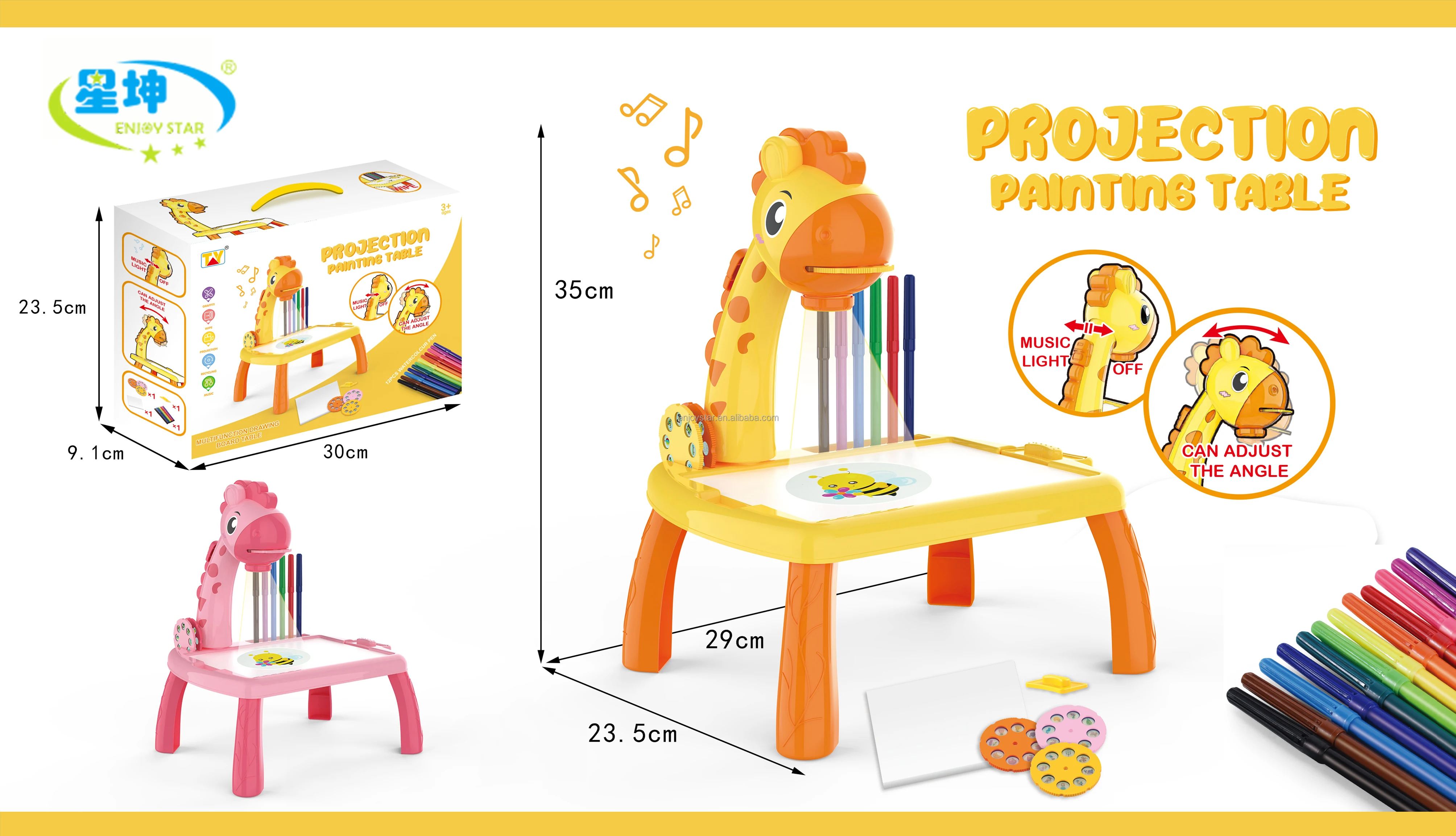 2023 Hot Selling Led Projector Drawing Table Learning Sketching Desk