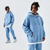 Sudadera con capucha azul