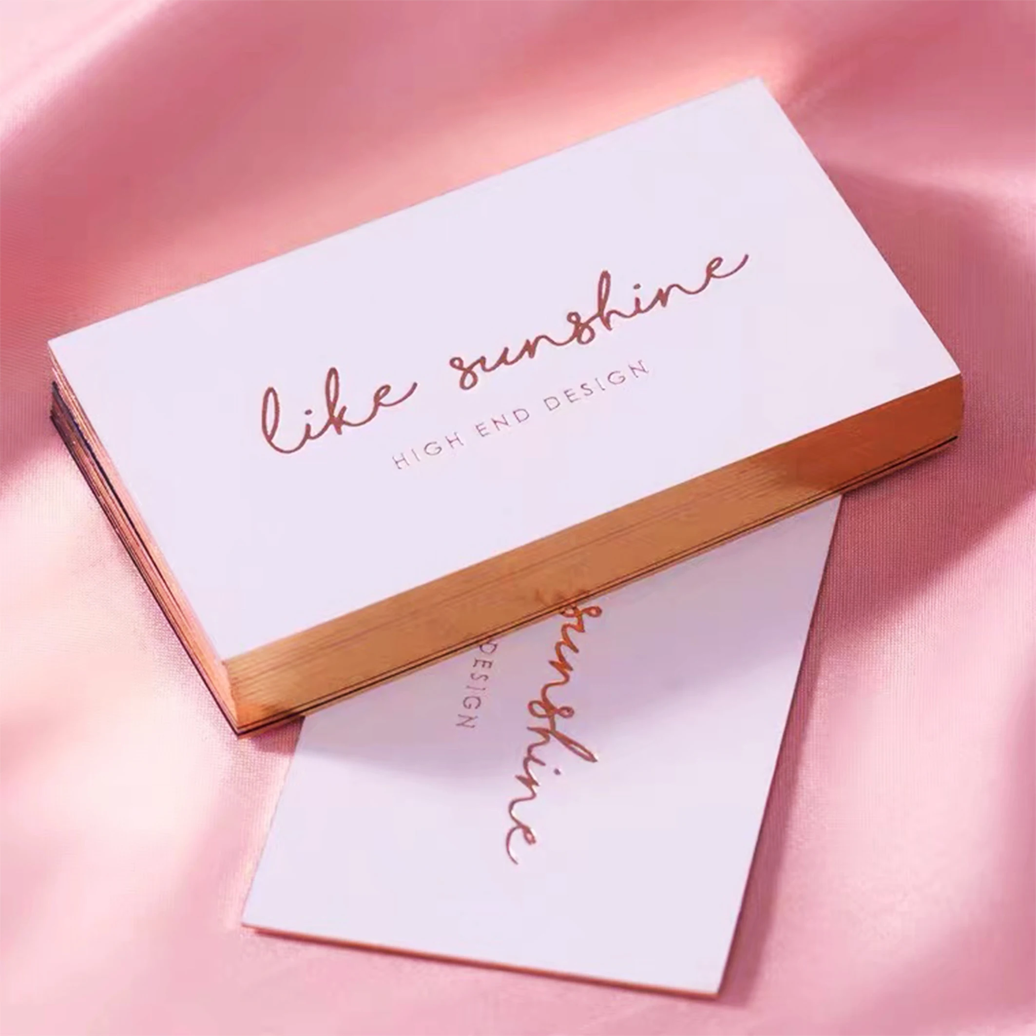 Custom Print Gold Foil Stamping Recycled Paper Luxury Business Card ...