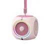 Haut-parleur Bluetooth gyroscopique rose T11