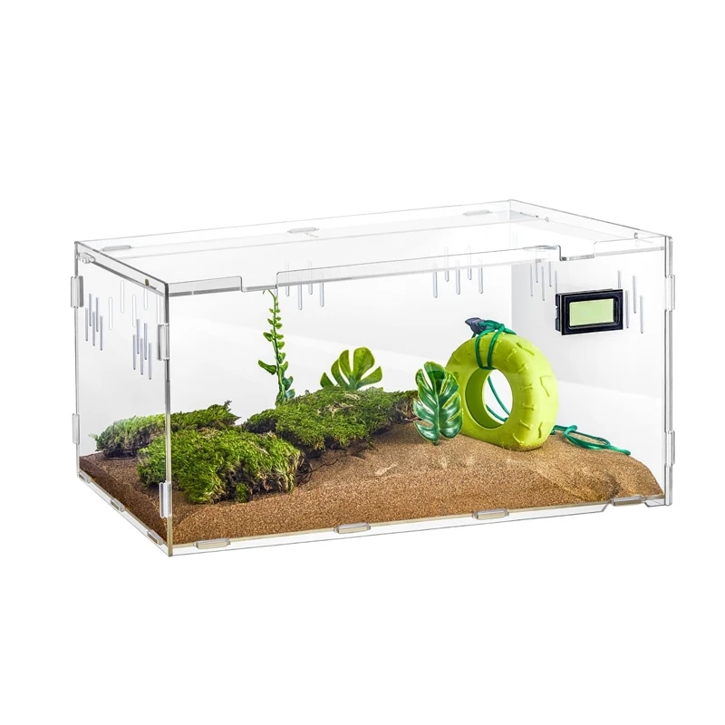 Acrylic Reptile Terrariums Tarantula Enclosure Hermit Crab Tank Cage