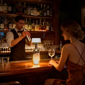 For Club Wedding bar Bottle Drink Light Display Portable Solar-Powered Waterproof Wine Bottle Table Lamp Bottle Light