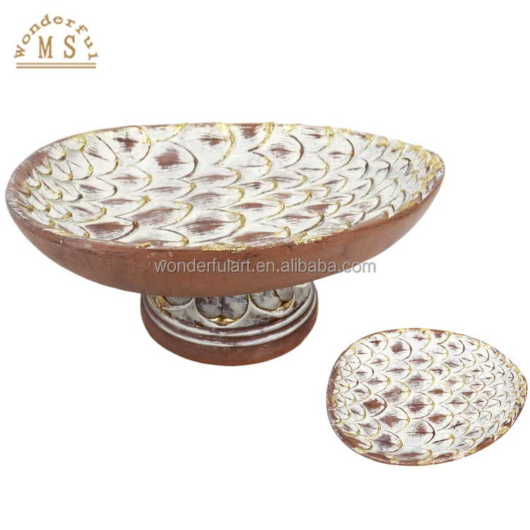 Resin candy pine cone dish Shape Holders 3d poly stone Kitchenware for home holder