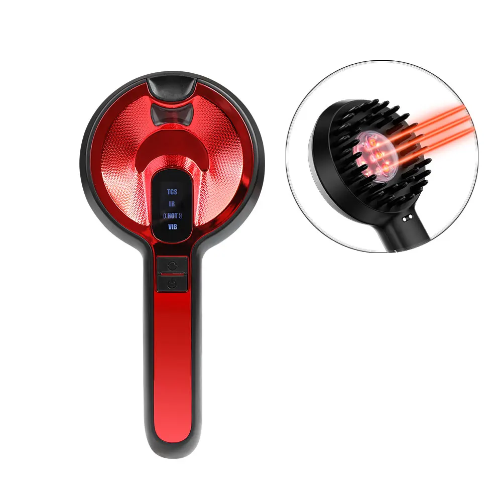 Red Light Wave Laser Comb Micro Vibration Massage Liquid Brush