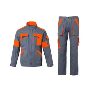 Factory Wholesale Auto Repair Poly=cotton Workwear High-Quality Mechanic Uniforms Work Overalls Sets for Professionals