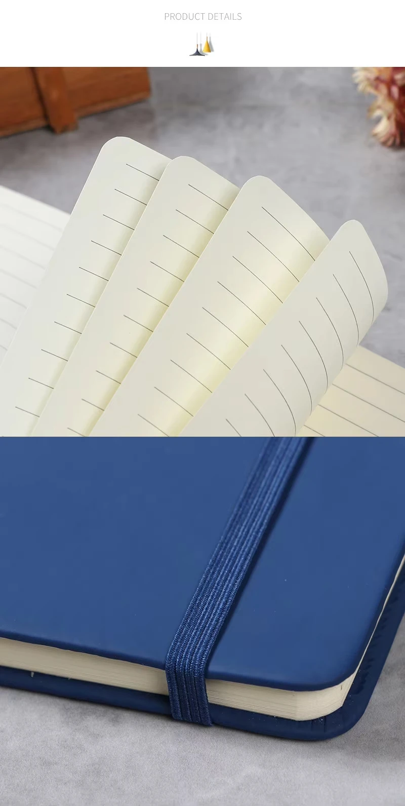 Factory price gift notebooks customizable stationery journals planner diary book logo custom note book hard cover