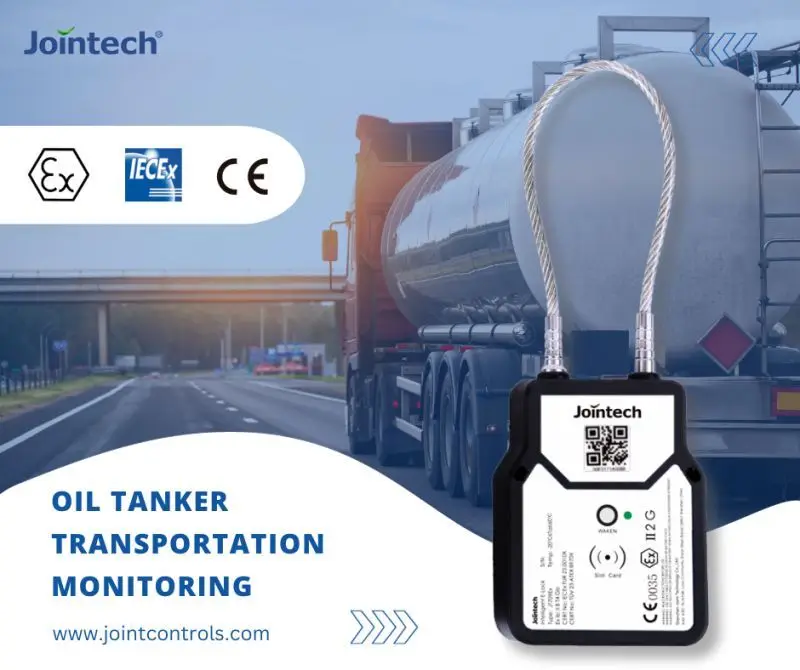 Tanker Truck Liquid Web Cargo Transit Hatches Valves Electronic Sealing IEC Explosive Proof GPS Tracking Seal