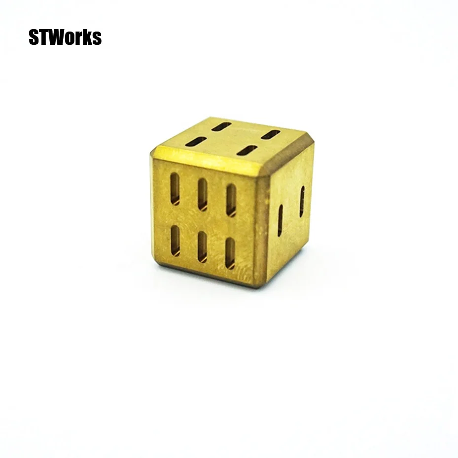 OEM Cnc Machining Customized Color  Dice  Cooling Wine Dice Metal Game Dice