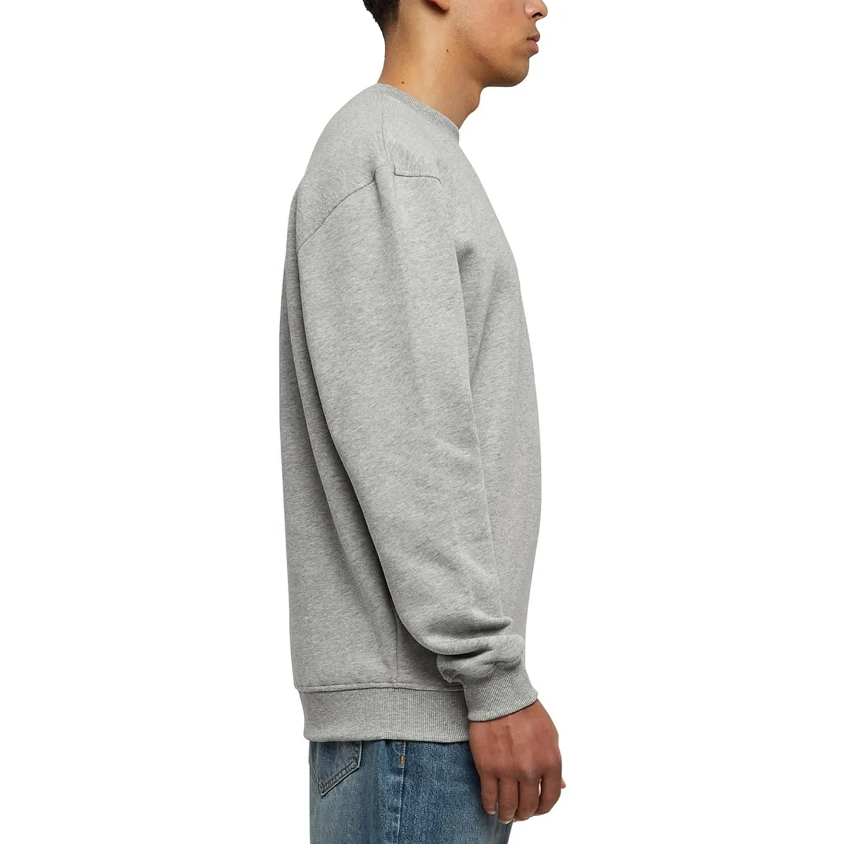 JL815A High Quality Streetwear Pullover Heavyweight Organic Cotton Hoodie Blank Oversized Embroidery Crewneck Sweatshirts Men