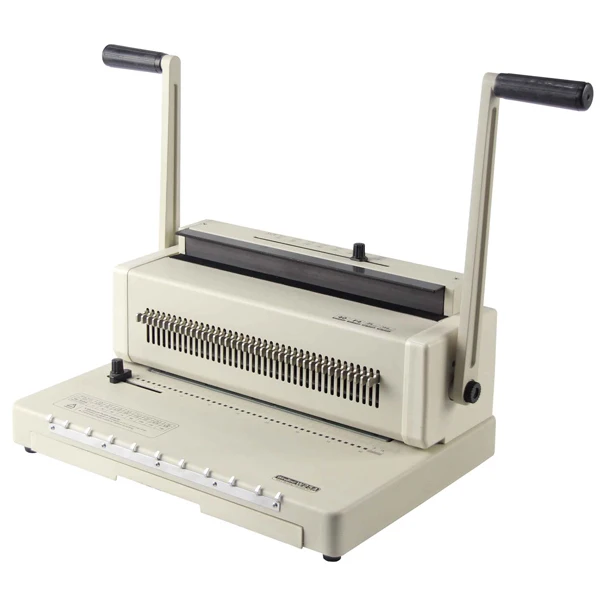Desktop A4 Double Wire Calender Binding Machine With Half Round Hole