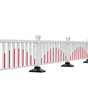 Metal Traffic Railing Rectangular Galvanized Steel Isolation Traffic Barrier City Road Safety Municipal ...