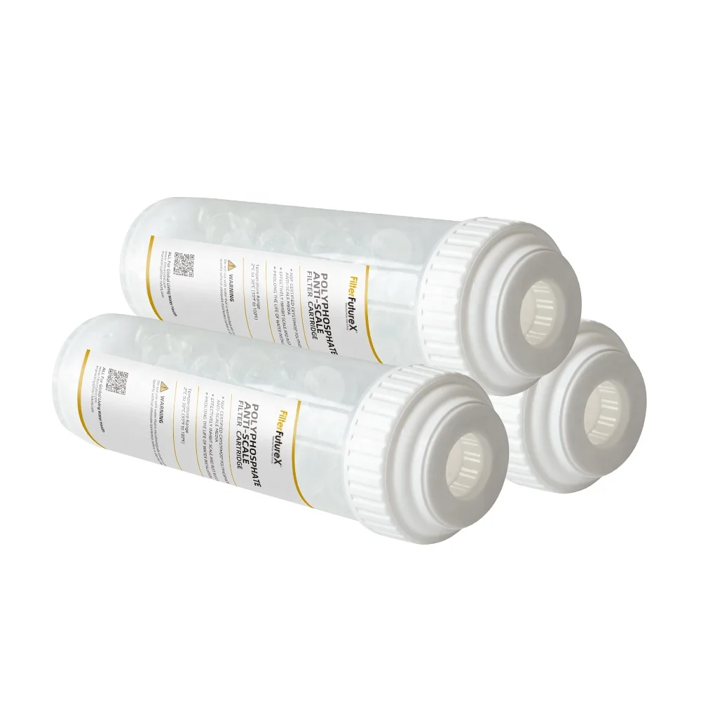 NSF Polyphosphate Crystals Antiscalant Balls Siliphos Water Filter Prefilter Anti-Scaling Transparent Sodium Siliphos Filter