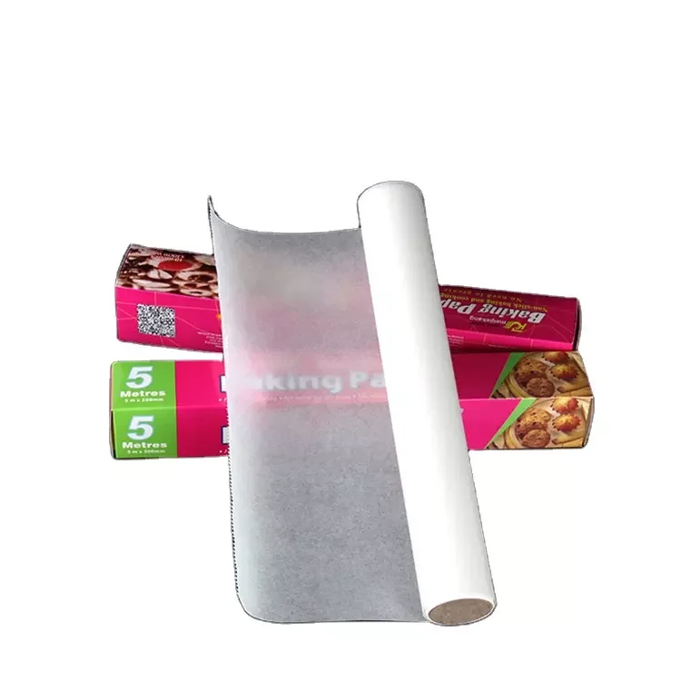 High Quality Greaseproof Unbleached Double Side Silicone Coated Paper Roll Custom Cooking Parchment Baking Paper