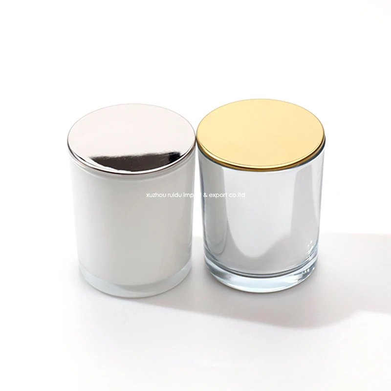 Custom Logo Luxury 8OZ 10OZ Container Silver Plating White Thick Empty ...