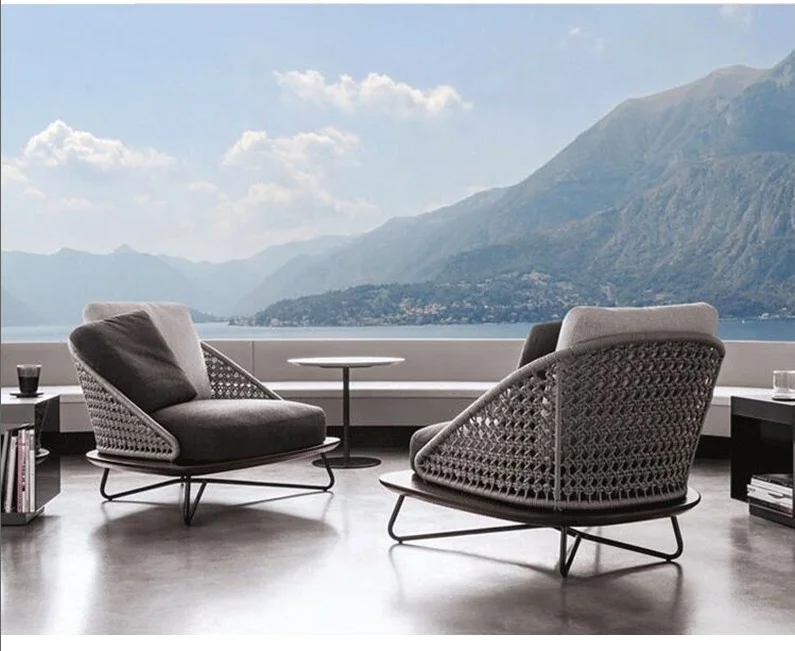 Morden patio garden set high quality outdoor furniture braiding sofa