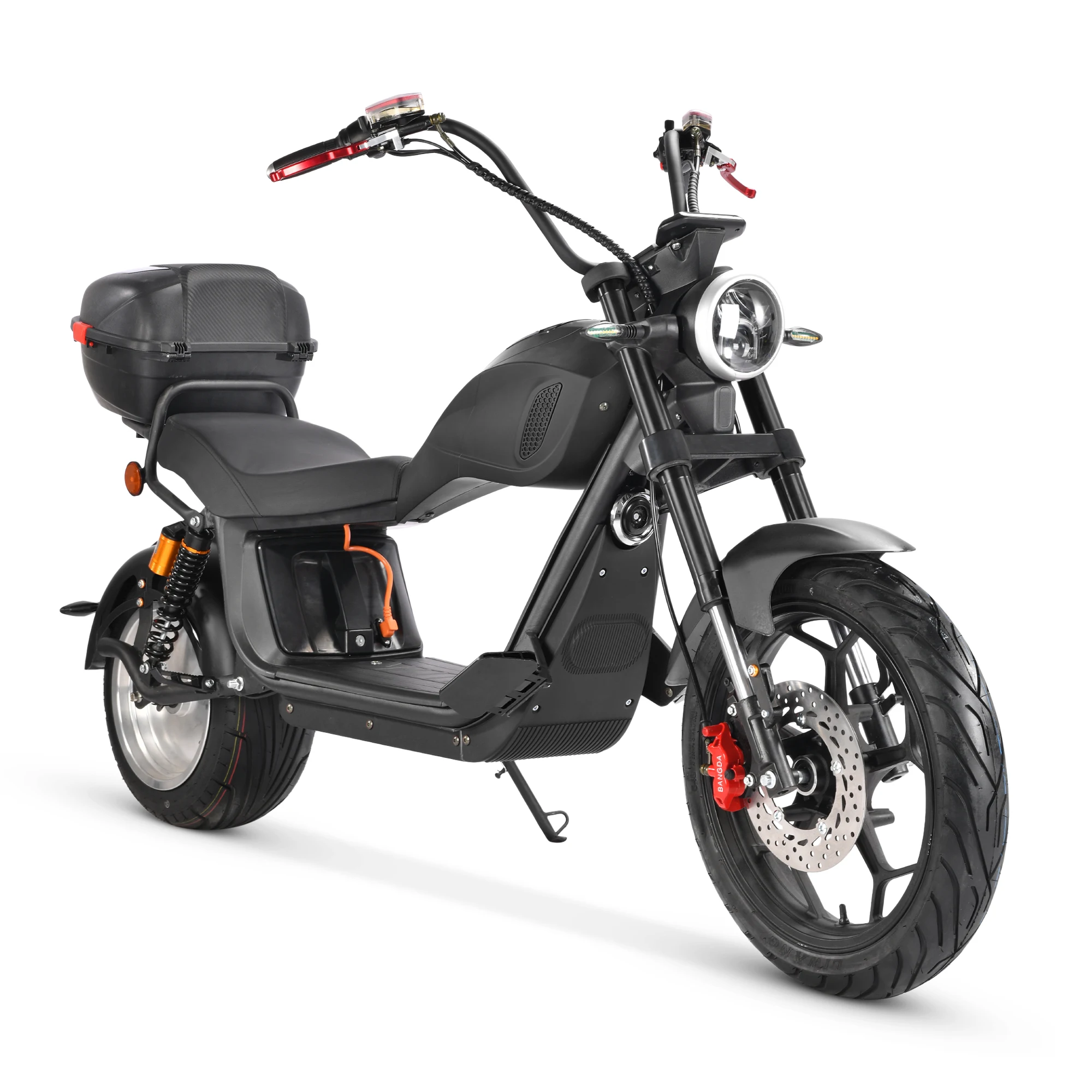 Chopper City 黒 China Warehouse 60V Chopper Electric Citycoco Scooter