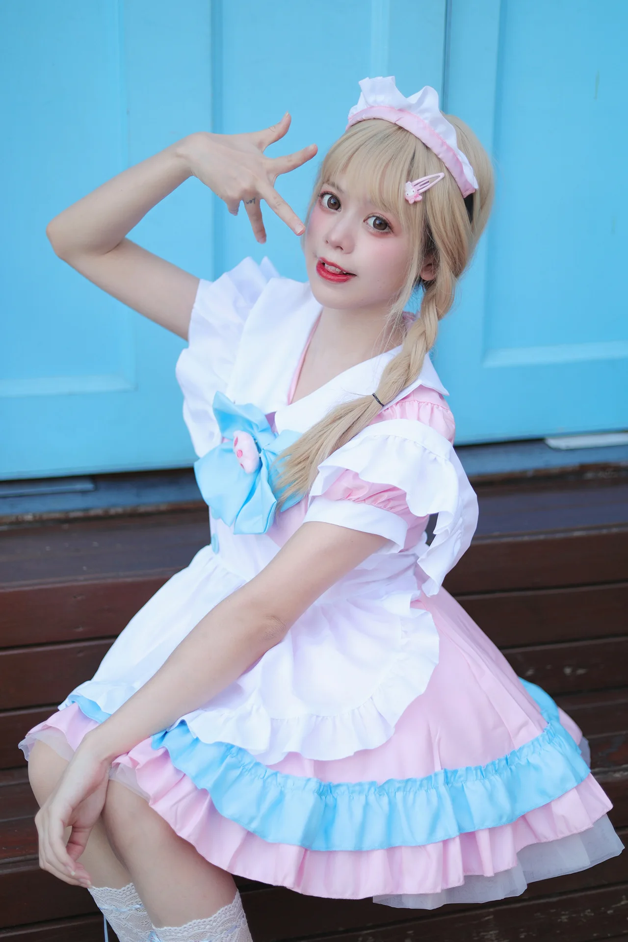 Maid With Bow Soft Girl Cosplay Costume Lolita Dress Alice| Alibaba.com