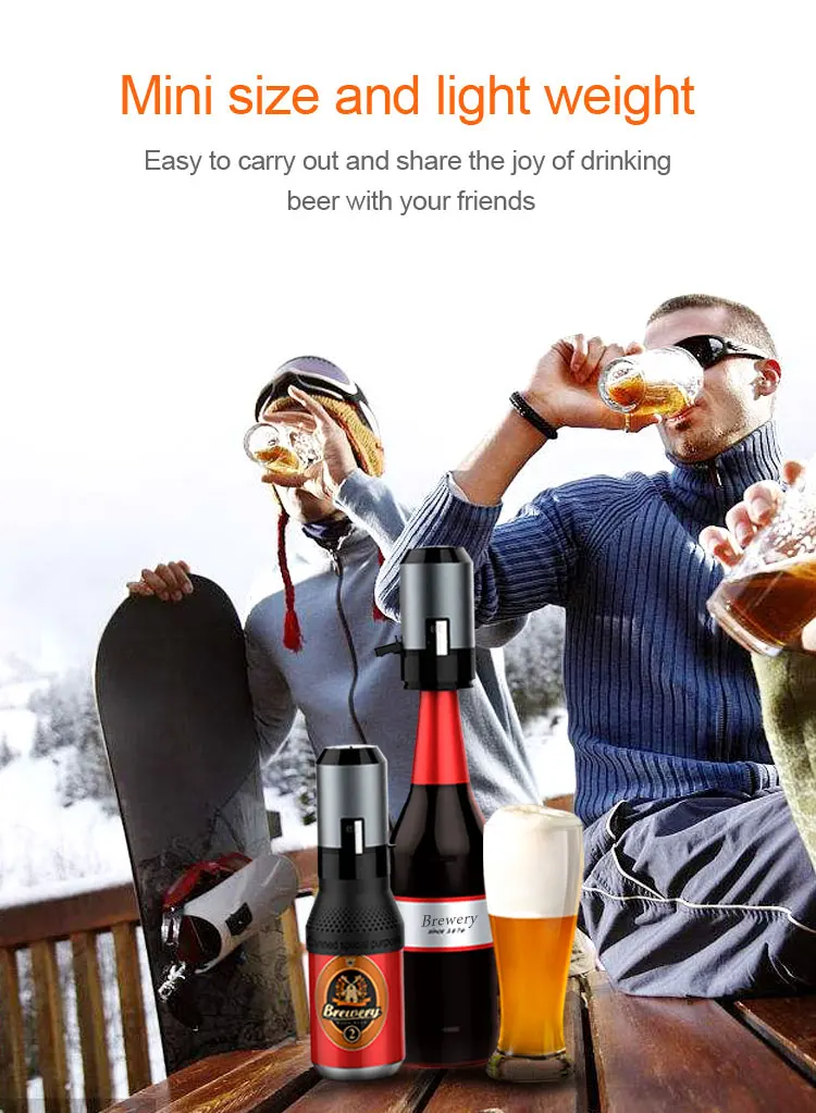 Pocket Tap Multi-function Bar Tool Mini Size Accessories Creamy Frother Dispenser Exquisite Bubbles Beer Server details