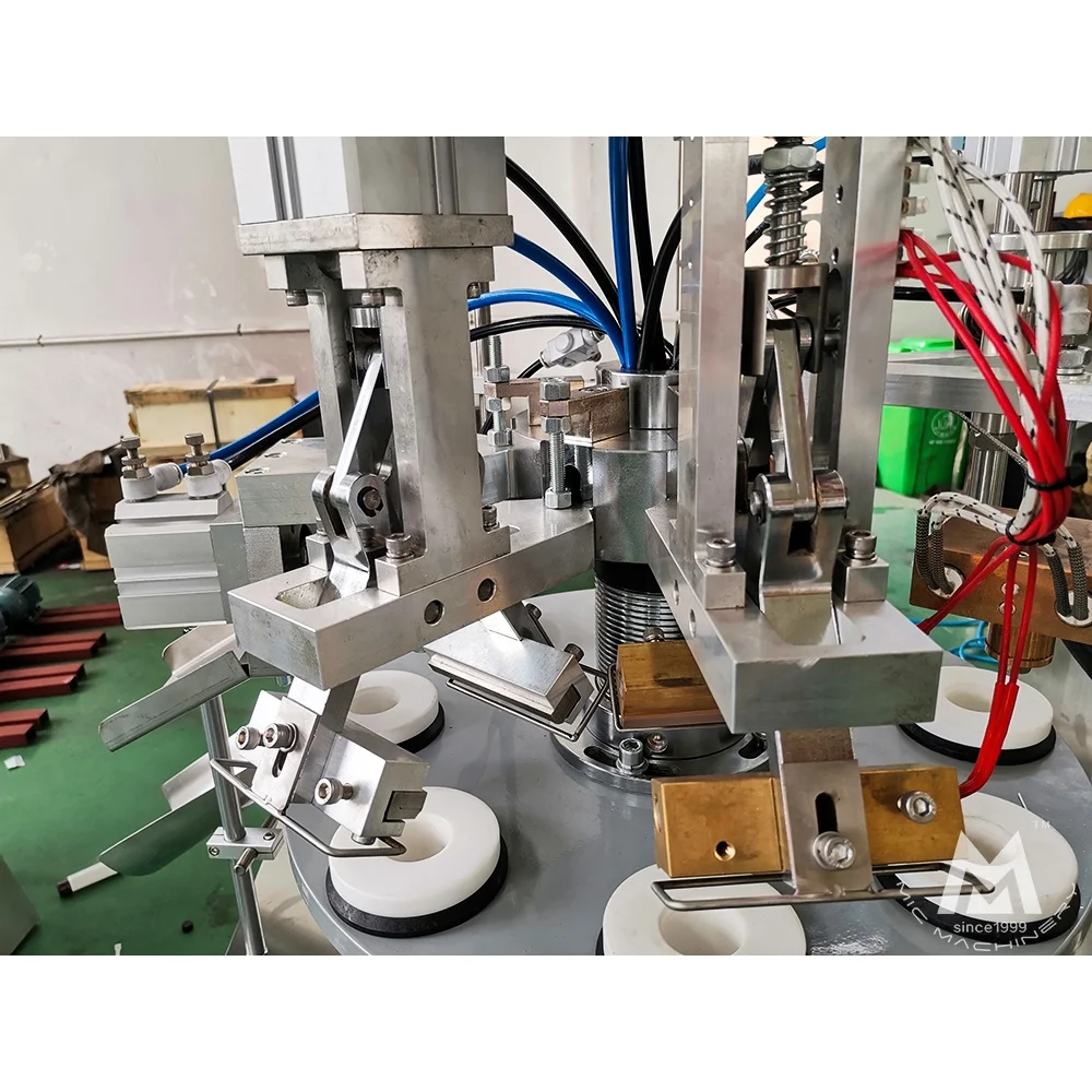 Полуавтоматическая машина для розлива и запечатывания тюбиков для косметической зубной пасты, машина для розлива и запечатывания пластиковых тюбиков