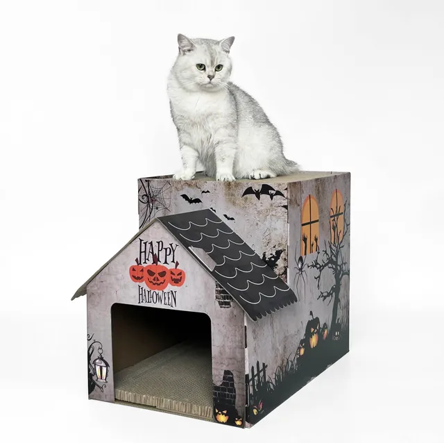 cat box pet house new design foldable  house indoor house for cat and do