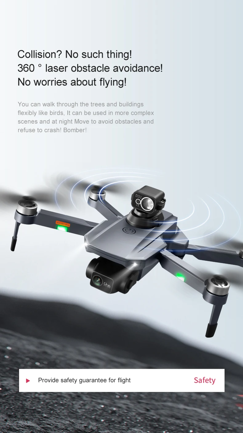 RG101 PRO 2 Axis Gimbal 8K HD camera Professional Drone Brushless RC Quadcopter Laser Obstacle Avoidance RG101 Pro Drone