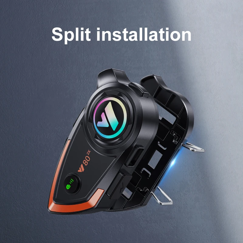 Y80 2X 800m 2 Riders Motorcycle Accessories Helmet Headset Intercom System Wireless Headset Intercom