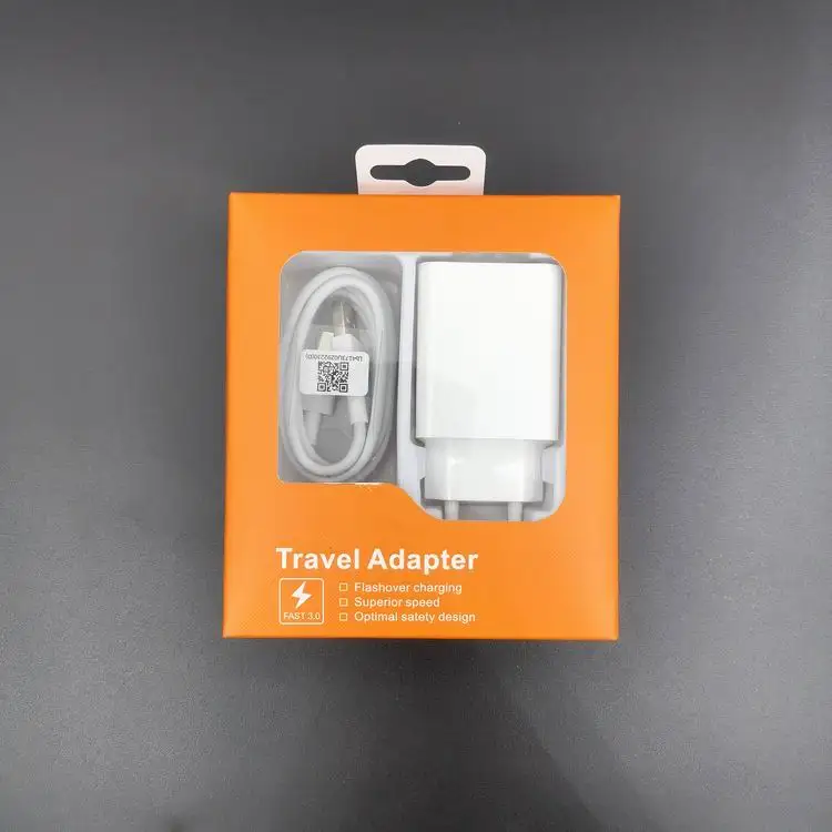 Быстрое зарядное устройство QC3.0, адаптер питания с кабелем типа c для xiaomi, oneplus