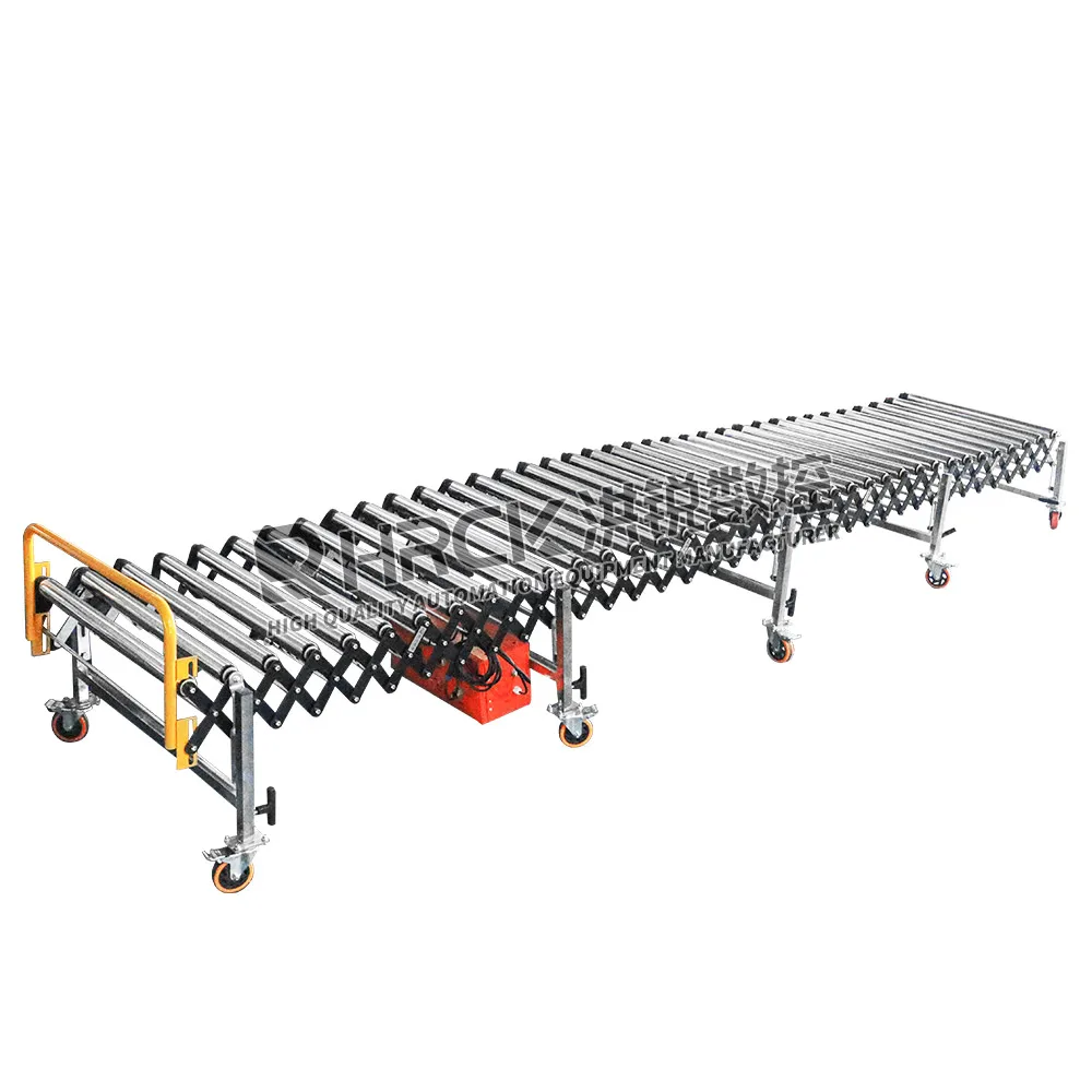 Hongrui High Quality Constant Speed Steel Gravity Roller Foldable Gravity Roller Conveyor