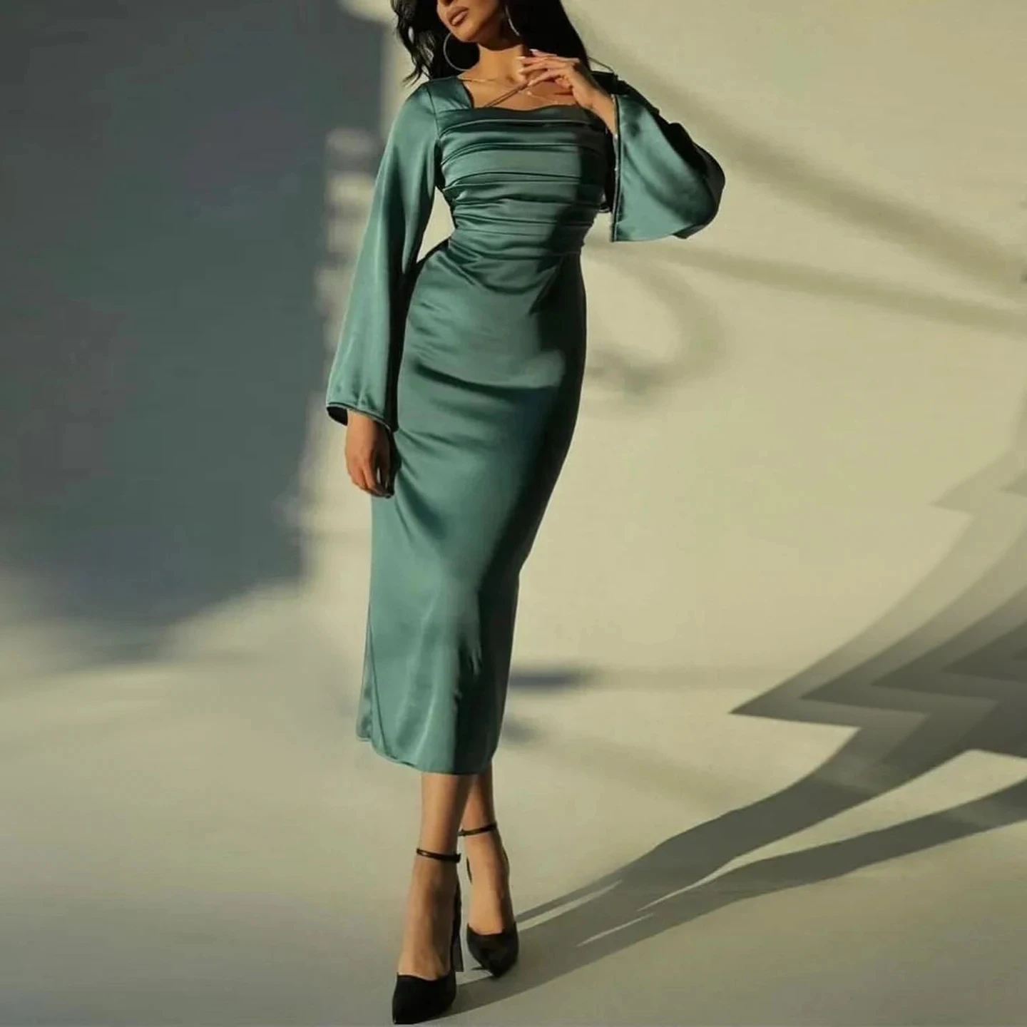 slim fit dress slacks Rihoas Button-Front A-Line Mini Dress
