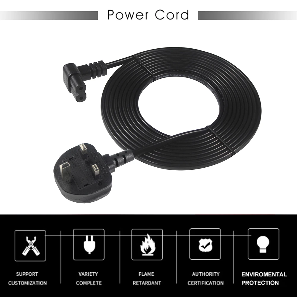 90 Degrees Angle Figure 8 Iec Power Cord Connector Iec320 Black Cable Ac Angled C7 Female
