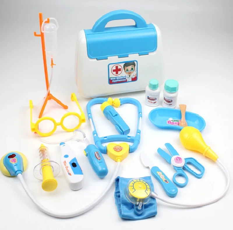 Детская медицинская коробка для врача игрушка сердцебиение звуковой свет стетоскоп и игрушки мальчиков девочек набор игрушек
