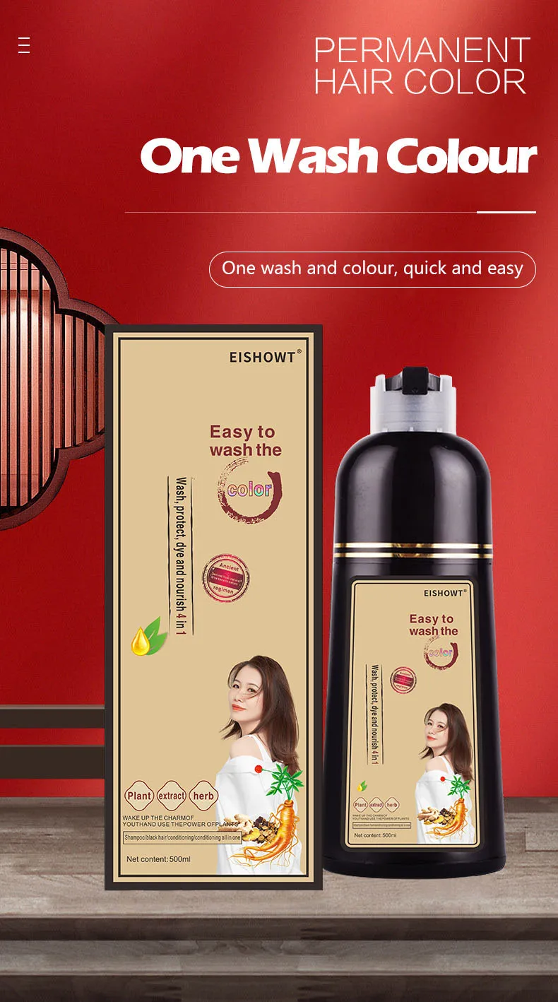 Best Seller Natrual Changing Gray Hair Color To Black Herb Natural Hair