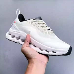 XCloudtitl2.0 Autumn Fabric Toe Lace-up Unisex Breathable Cushioning EVA Midsole Rubber Outsole Running Jogging Shock Absorption