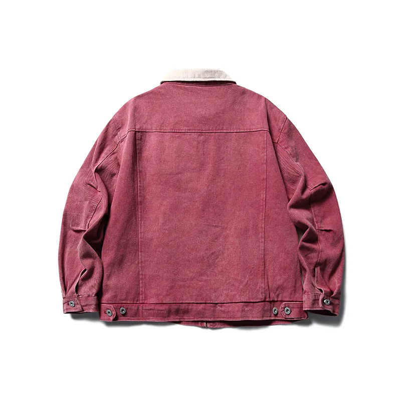 Shop Our Streetwear Vintage Washed Plus Size Canvas Jacket