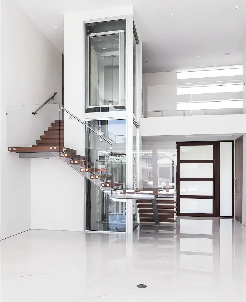 Low Price Hot Selling Vertical 400Kg~2000Kg Electric Hydraulic Home Elevator Passenger Residential Elevators