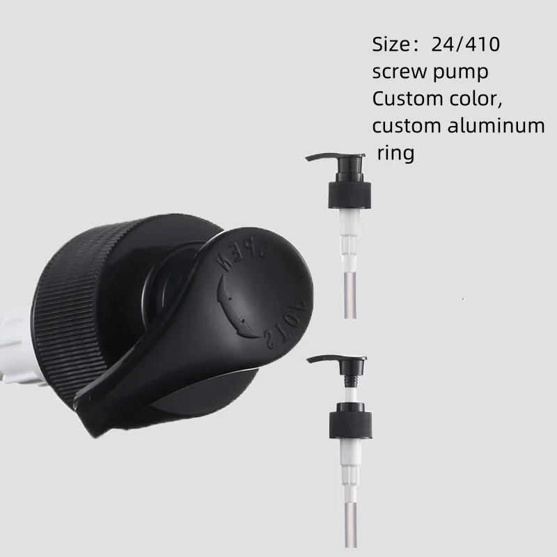 Custom Luxury 200ml 300ml 500ml PET Plastic Pump Bottle Shampoo Bottle Cosmetic Packaging