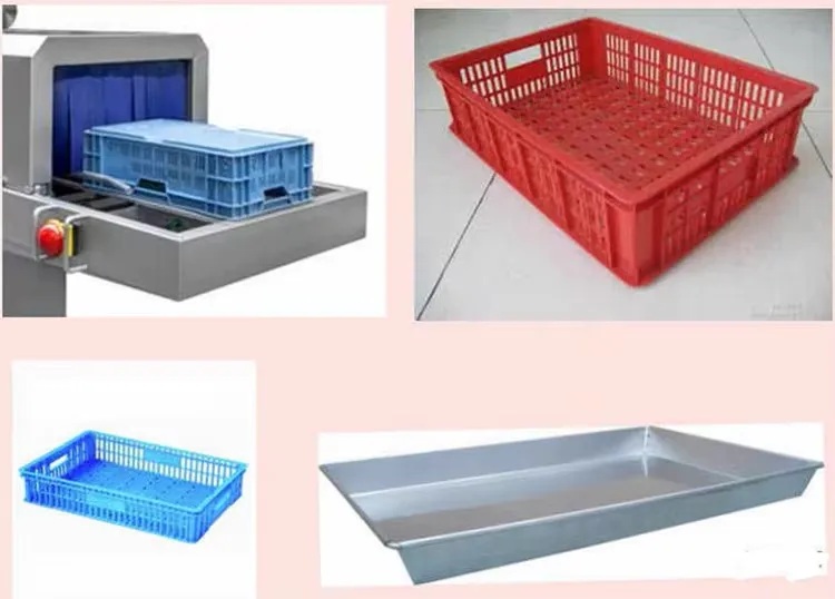 Industrial Single Channel Plastic Crate Washer Pallet Turnover Basket Meat Slaughterhouse Food Processing Machinery