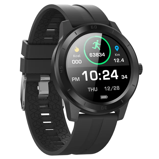 GPS многофункциональный фитнес-трекер IP68 Водонепроницаемый пульсометр цифровые круглые