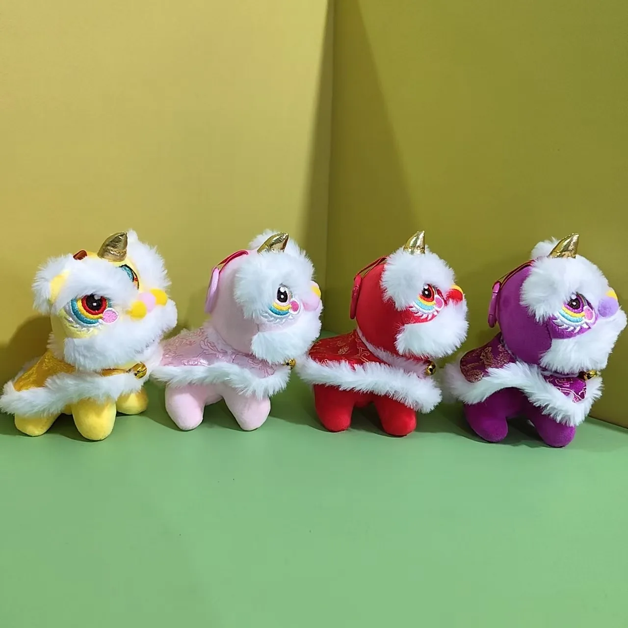 Peluches Chinese Style lion Dance Key Chain Mini Fortune Dance