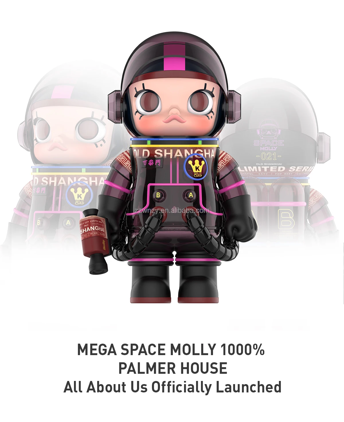 【海外輸入品】MOLLY 1000% フィギュア PALMER HOUSE Pop Mart Mega Space Molly Palmer House 1000% - US