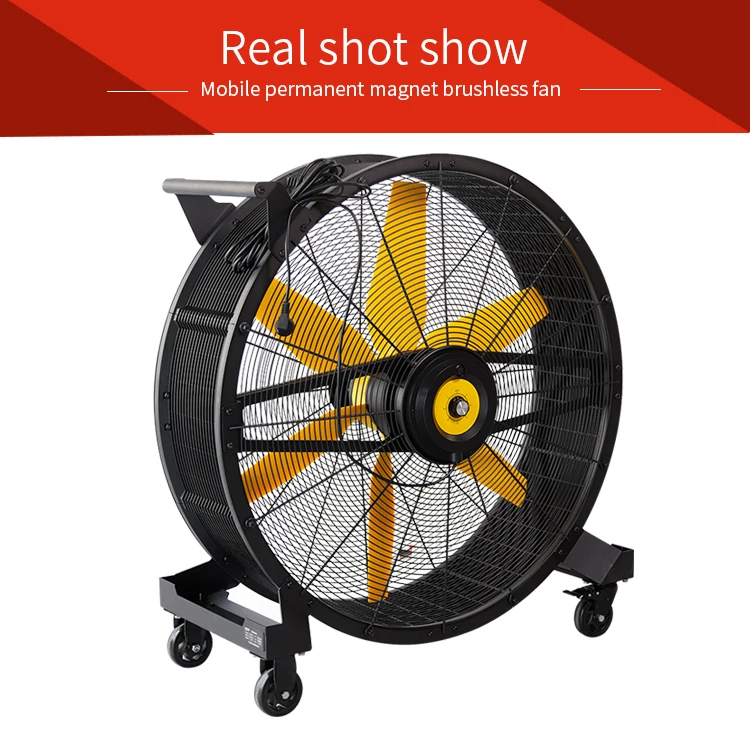 Magnetic Less Fans Heavy-Duty Portable Brushless Fan with Permanent Magnet for Industrial ...