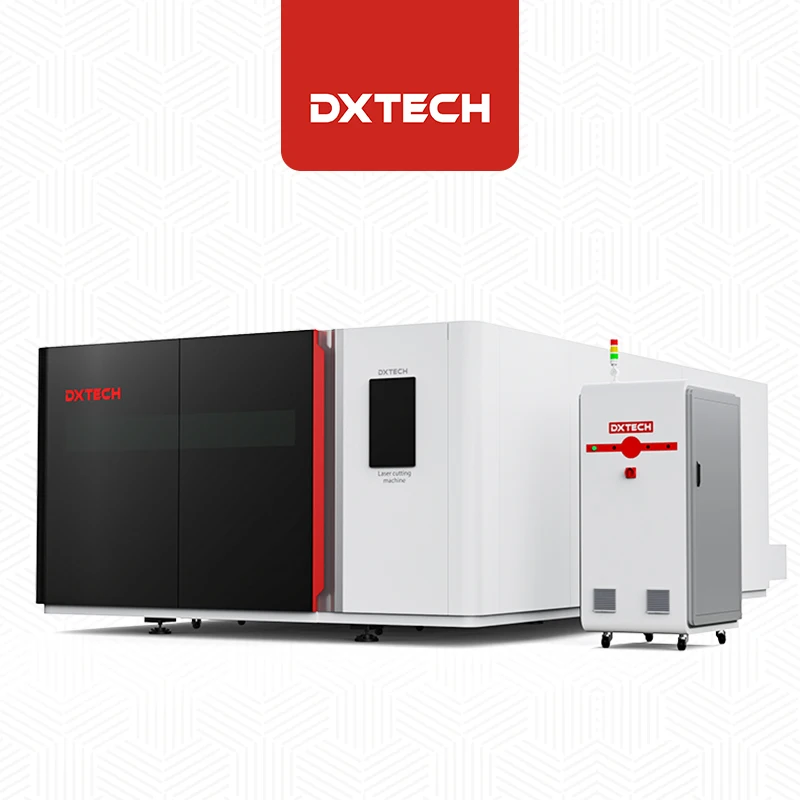 Nice to Environment Design Enclosed Fiber Laser Cutting Machine for Metal Sheet and Metal  with Exchange Platform
