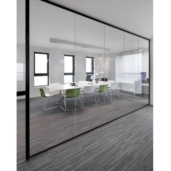 Modular Office Glass Partitions New York Office Cabin Glass Partition