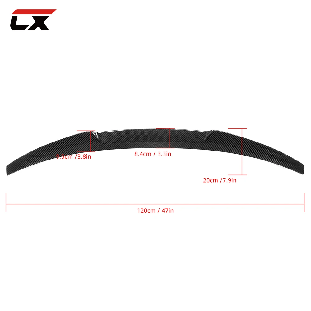 Easy to install A4 B8 M4 style spoiler for Audi A4 B8 2009-2012 carbon fiber car spoilers