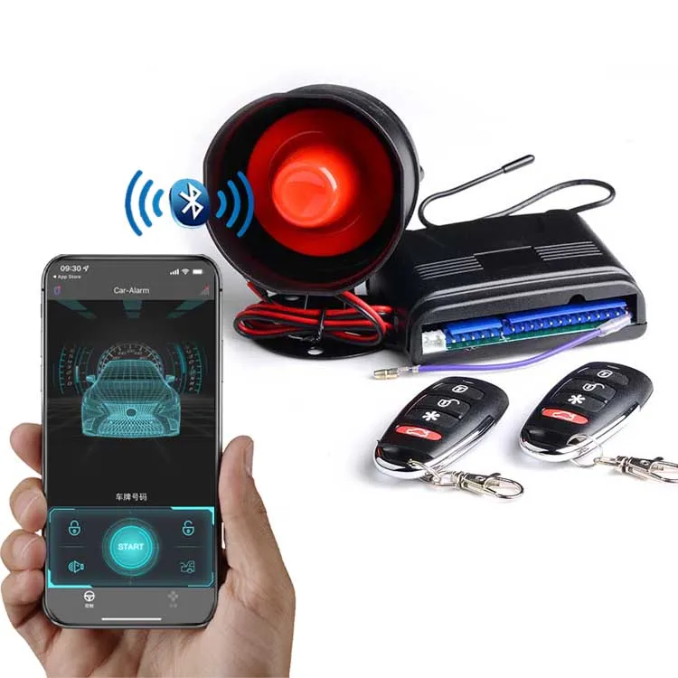 BT Phone APP Control Remote Control Car Alarm System Car Security Alarm System for Universal Car