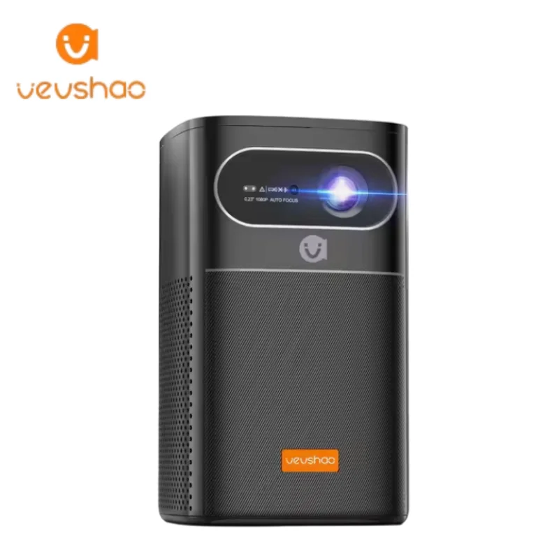 VEVSHAO V30 Camping Projector Mini 1080 Rechargeable by Power Bank Portable Android 9 400 Lumens 8000mAh Battery