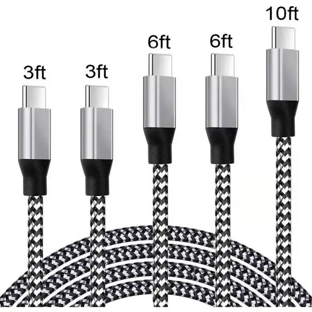 Wholesale Charging Cable Nylon Braided Aluminum Alloy USB Cable Mobile Phone Fast Charging USB Data Cable Type C