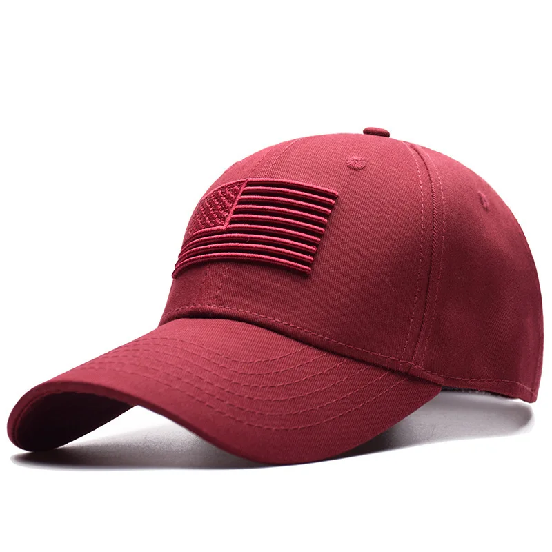 Baseball Hat Custom Free Samples Custom Logo 6 Panel Hats Men Women Sports Caps American Flag Embroidery Baseball Caps Trump Hat